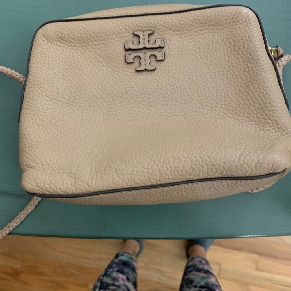 Tory Burch cream cross body bag